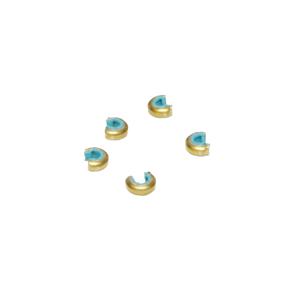 October Mountain TruNock Target Blue Brass Bow Nock Sets 5 pk.