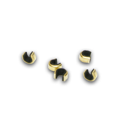 October Mountain Hunter Black Bow Nock Sets Brass Archery 5 pk.