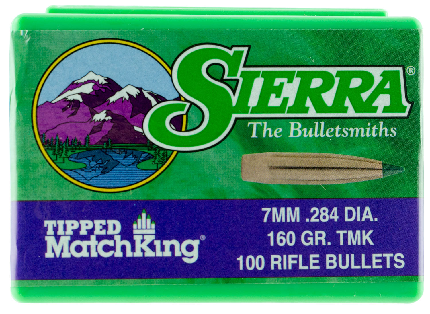 Sierra 7660 Tipped MatchKing 7mm 160gr Reloading Bullets 100/Box