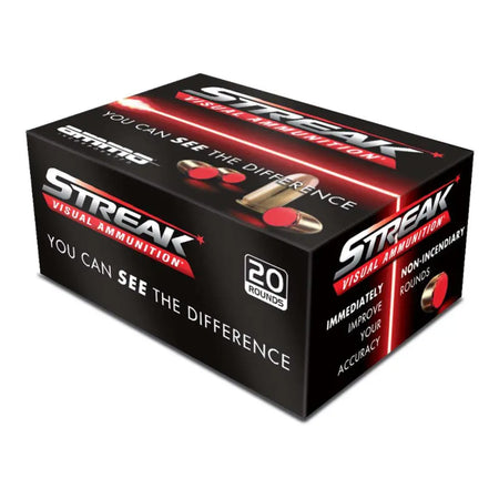 Streak Visual Ammunition Tracer Jacketed Hollow Point 90 Grain .380 ACP/Auto