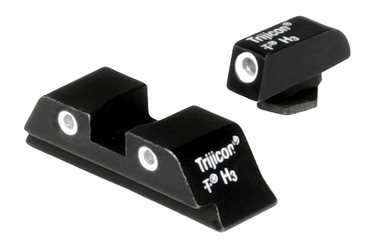 Trijicon Bright & Tough Night Sights 3-Dot White Outline for Glock 17/19/22/23/26/27 and More