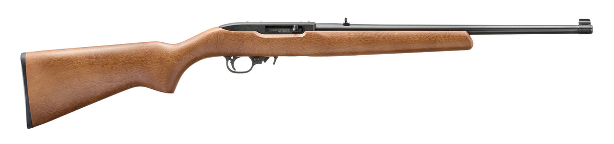 Ruger 32009 10/22 22 LR 10+1 18.50" Satin Black Alloy Steel Barrel, Drilled & Tapped Receiver, Birch Wood Fixed Stock