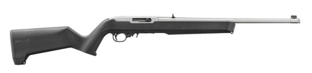 Ruger 32023 10/22 22 LR 10+1 18.50" Satin Threaded Stainless Steel Barrel, Drilled & Tapped Receiver, Black Magpul MOE X-22 w/M-LOK Textured Synthetic Stock