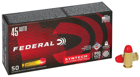 American Eagle Syntech Action Pistol Total Syntech Jacket Flat Nose 220 Grain .45 ACP/Auto 795 fps