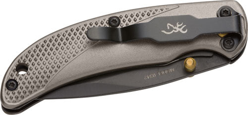 Browning Black and Carbon Gray Prism III Folding Hunter Knife 2.38"
