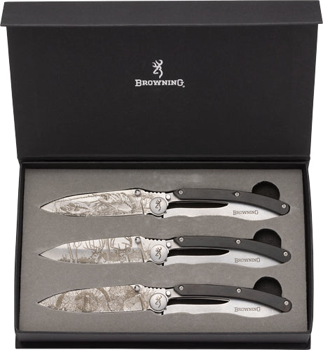 Browning Three-Piece Sportsman Knife Collection with Box
