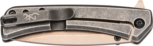 Browning Buckmark Jericho 3" Copper Wash Folding Knife D2 Steel