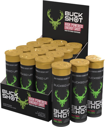 BUCKED UP 2OZ ENERGY SHOTS WATERMELON 2-12 PACKS
