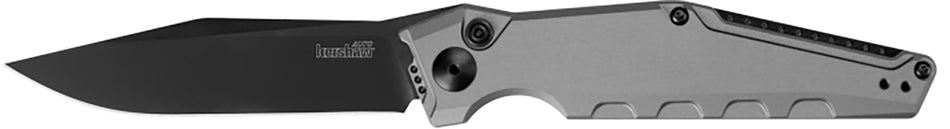 Kershaw Launch 7 Automatic Folding Knife 3.75" CPM 154 Black DLC Clip Point Blade, Gray Aluminum Handle