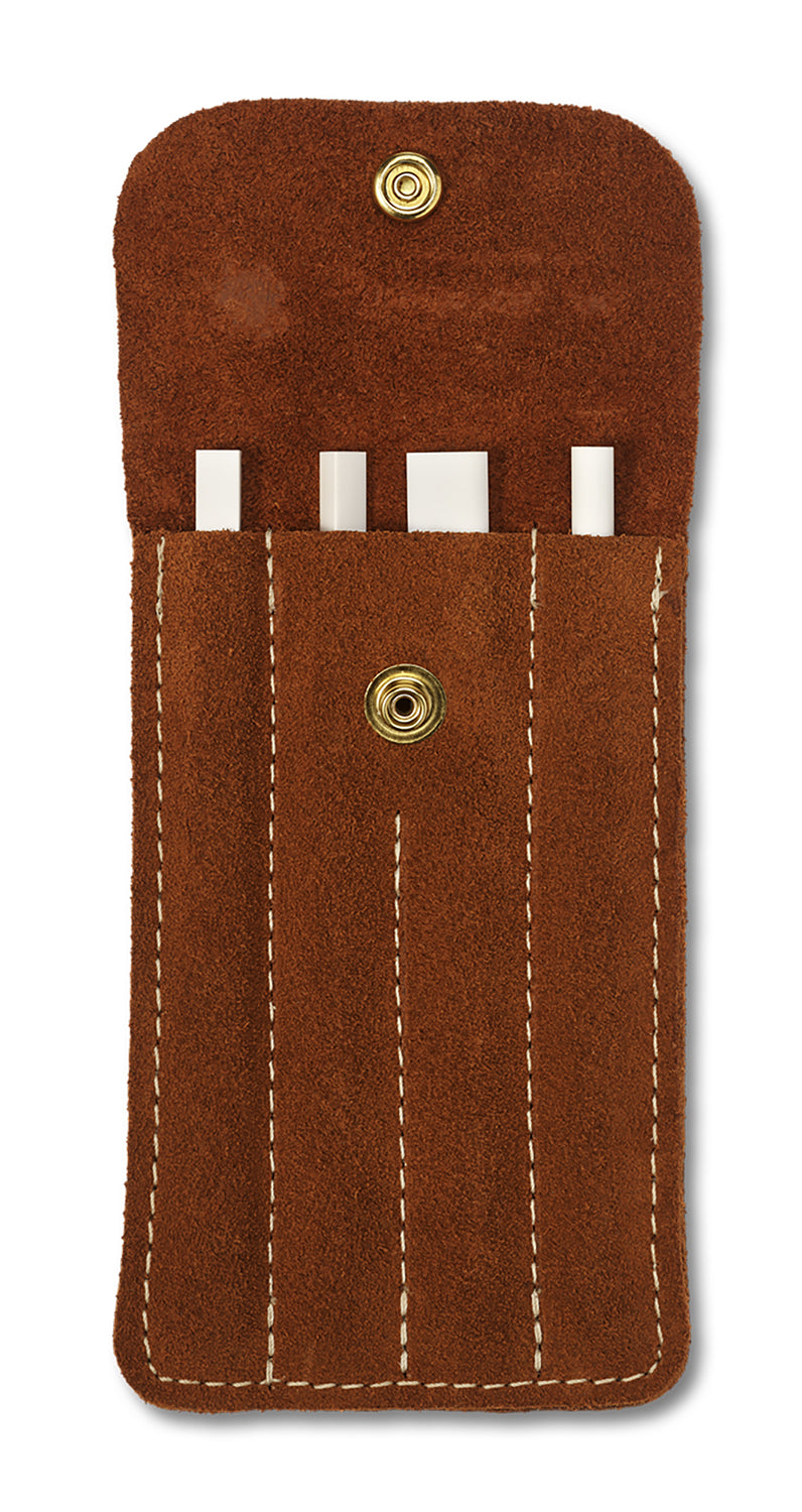 Spyderco 400F 4-Piece Fine Ceramic File Set Round/Square/Triangular/Slip Tip with Leather Case