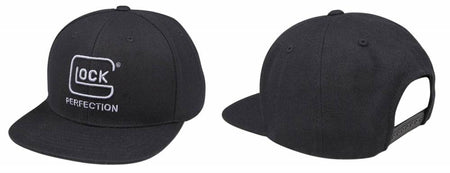 Glock Flat Bill Baseball Cap Fortunate Black