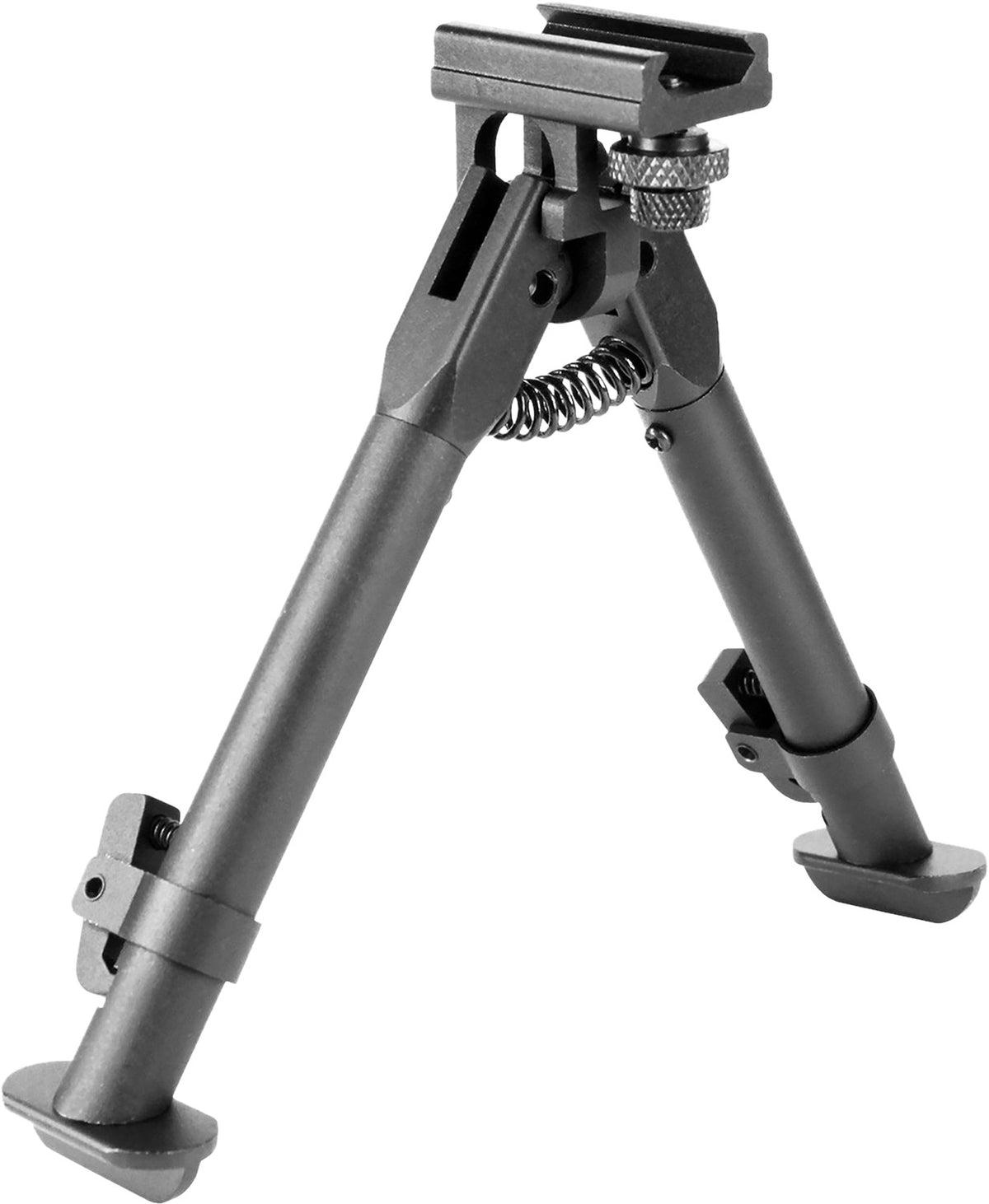 Aim Sports BPARSS Drop-In Rail Mount Bipod Black 6.5 to 9 Inch Steel/Aluminum