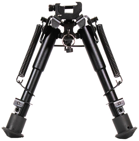 Aim Sports BPHS01 H-Style Bipod Spring Tension Sling Stud Mount Black 6.5 to 9 Inch
