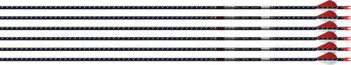 Easton 5MM FMJ 300 Arrow Pack (6) Autumn Orange with 2" Bully Vanes