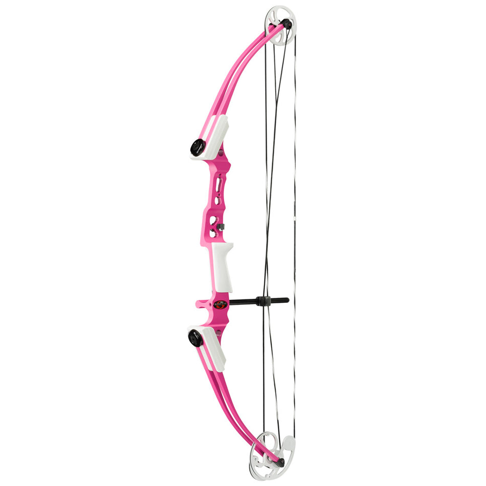 Genesis Mini Compound Bow Pink RH with Flipper Arrow Rest