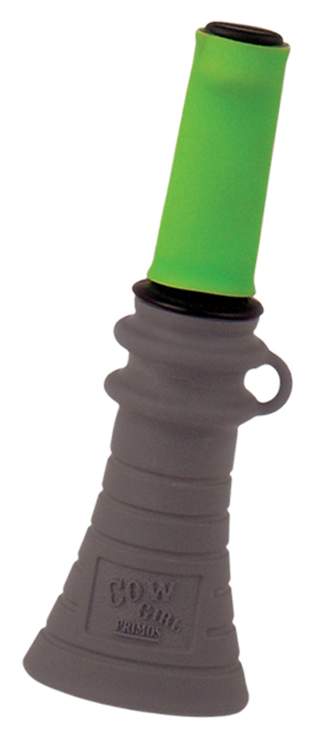 Primos Cow Girl Bite & Blow Elk Call - Cow Elk Sounds, Gray/Green Rubber