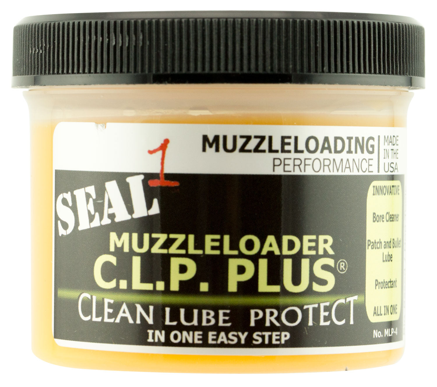 Seal 1 CLP Plus Muzzleloader 4 oz Jar Cleans Lubricates and Protects Black Powder Guns
