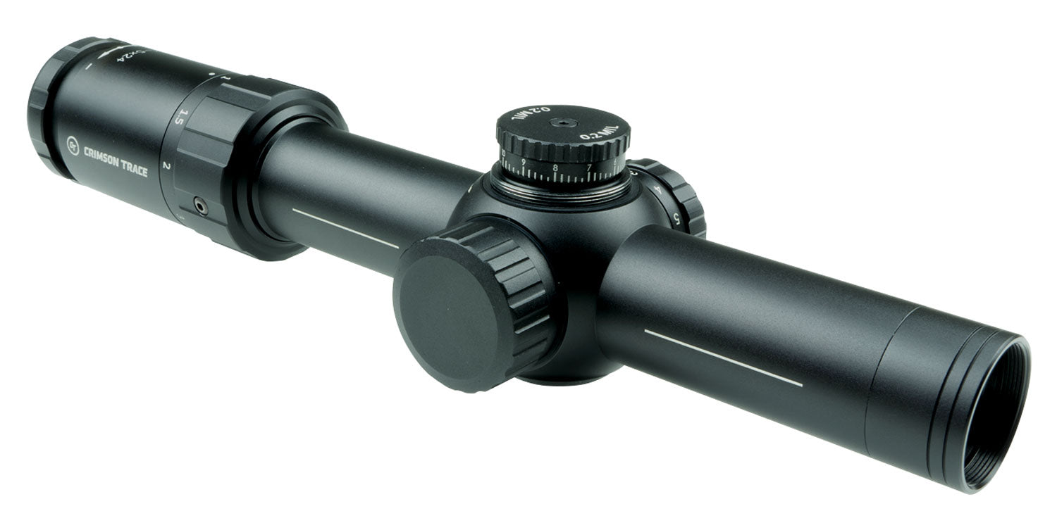 Crimson Trace 3 Series 1-5x 24mm FFP Red LED Illuminated MIL/MIL Tactical Riflescope