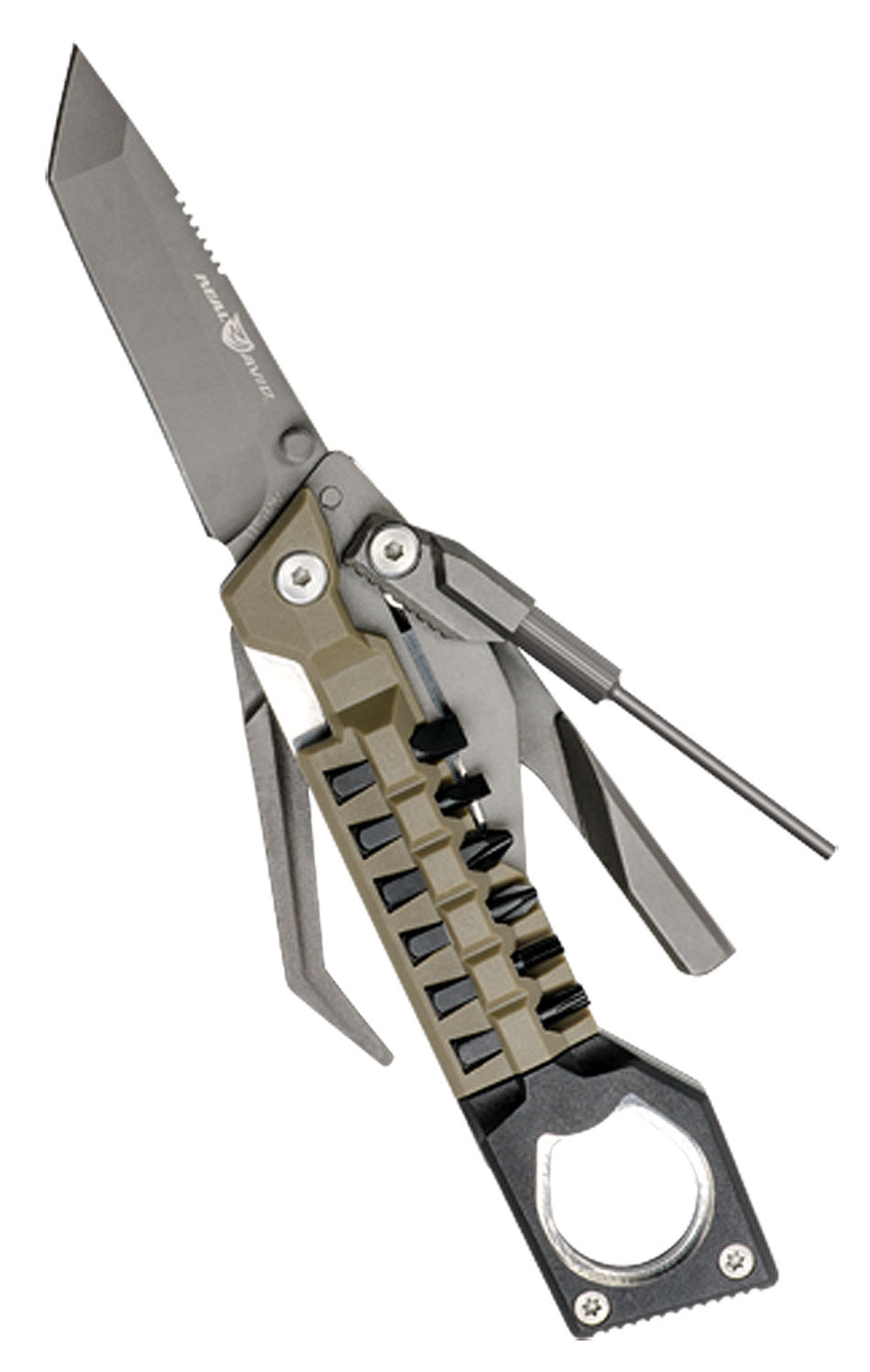 Real Avid Pistol Tool AVPSTL Titanium Coated Stainless 3" Tanto Knife Handgun Tool