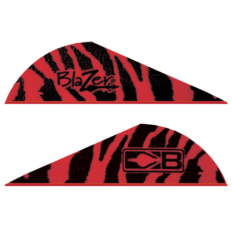 Bohning Blazer Red Tiger Archery Vanes 100 Count