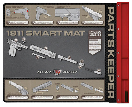 Real Avid 1911 Smart Mat Oil-Resistant Cleaning Surface 19x16 with Attached Parts Tray