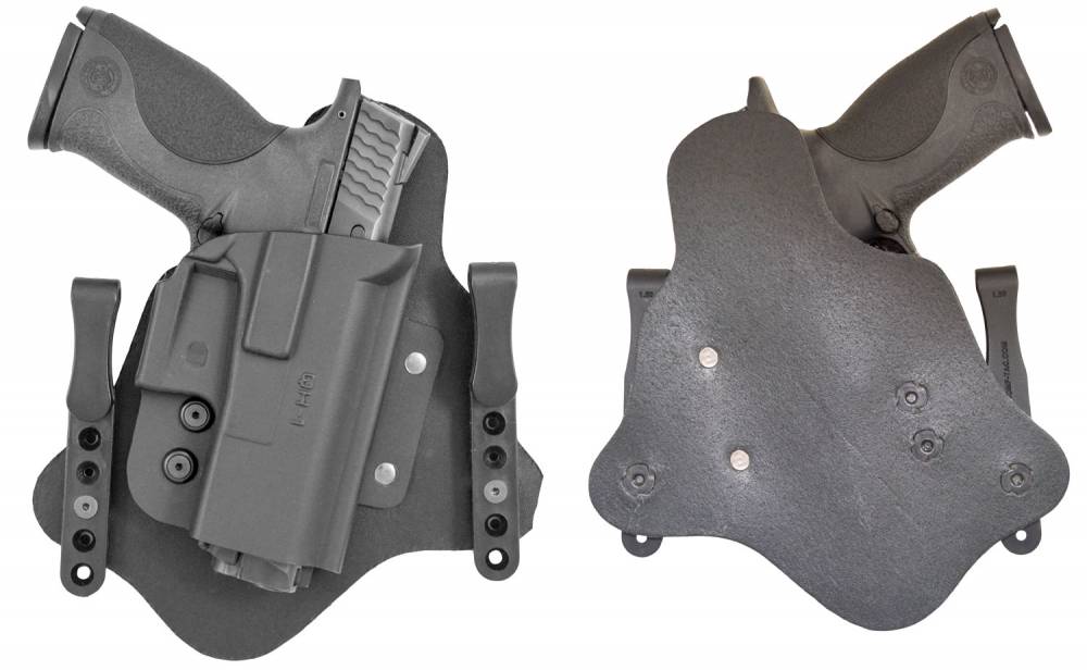 Comp-Tac IWB Hybrid Holster Sz3 Glock 43 Springfield XDS M&P Shield Walther CCP Right Hand Black