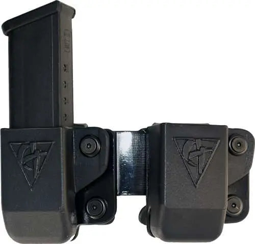 Comp-Tac #4 Twin Clip OWB Magazine Holster Glock 9/40 DS 45GAP Black