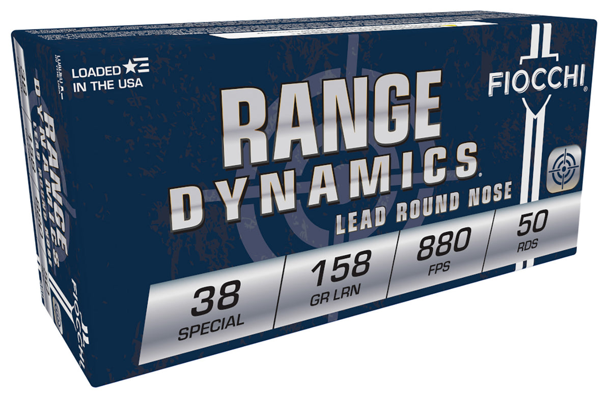 Fiocchi Range Dynamics .38 Special 158 grain Lead Round Nose ammunition