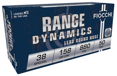 Fiocchi Range Dynamics .38 Special 158 grain Lead Round Nose ammunition