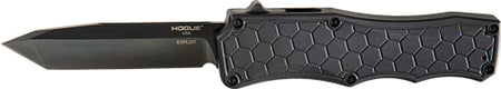 Hogue Exploit OTF 3.5" Tanto Matte Black Aluminum Auto Knife