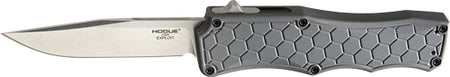 Hogue Exploit OTF 3.5" Clip Point Grey Aluminum Auto Knife