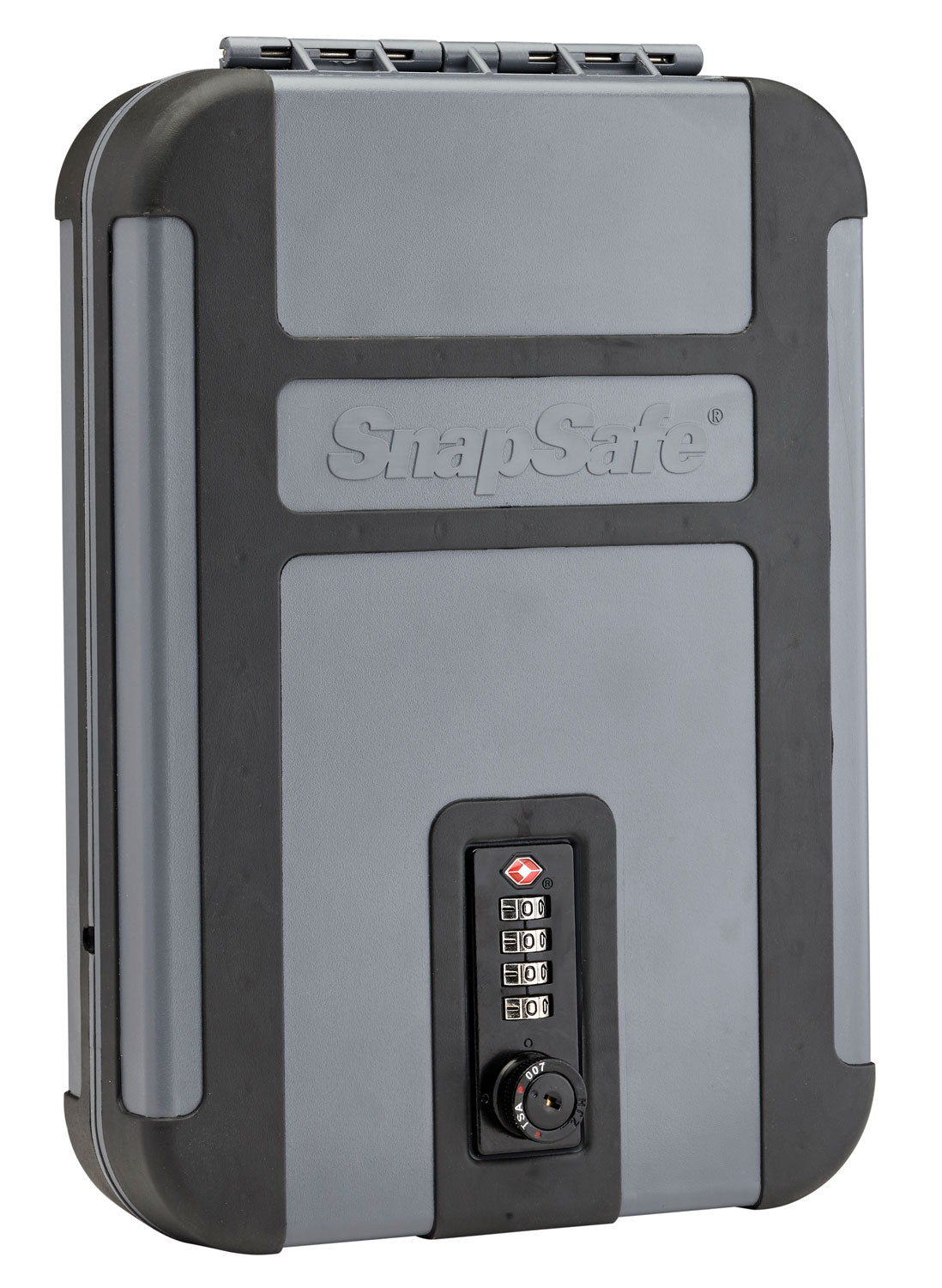SnapSafe 75241 TrekLite XL Gray Polycarbonate Handgun Lock Box Combination Entry 10" x 7" x 2"