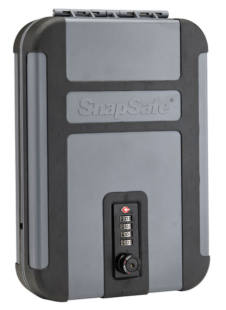 SnapSafe 75241 TrekLite XL Gray Polycarbonate Handgun Lock Box Combination Entry 10" x 7" x 2"