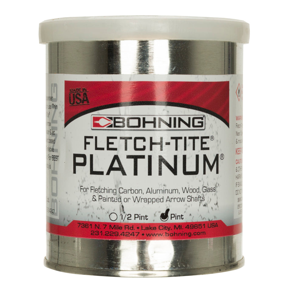 Bohning Fletch-Tite Platinum Vane and Feather Glue 1 pt.