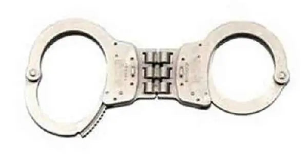 Smith & Wesson 300P Hinged Push-Pin Handcuffs Nickel Finish