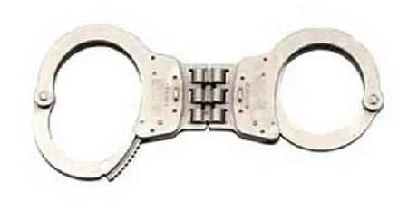 Smith & Wesson 300P Hinged Push-Pin Handcuffs Nickel Finish