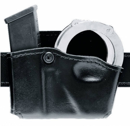 Safariland 573 Glock 17/22 Plain Black Magazine Cuff Combination Pouch