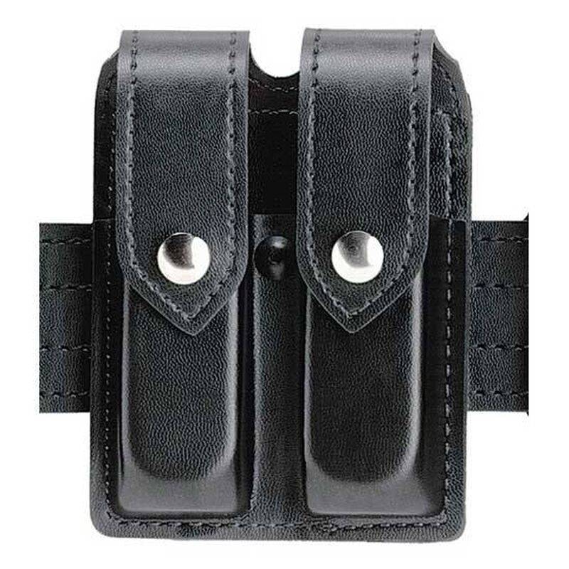 Safariland 77 Plain Black Hidden Snap Double Mag Holder for Glock 17/22