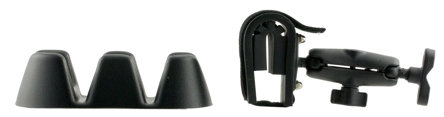 Rugged Gear Swing Arm Vehicle Gun Holder 15502 Black Metal