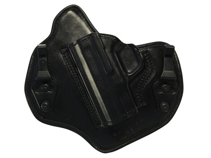 Bianchi 135 Allusion Suppression Left-Hand Black Leather Holster Size 12 S&W Shield
