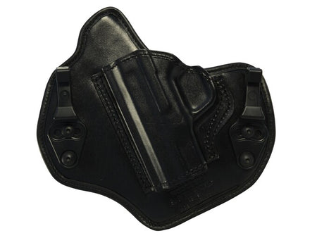 Bianchi 135 Allusion Suppression Left-Hand Black Leather Holster Size 12 S&W Shield