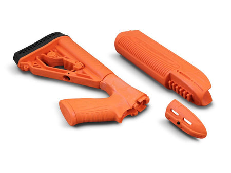 Adaptive Tactical Adjustable EX Performance Stock and Forend for Rem 870 12GA Less Lethal Orange