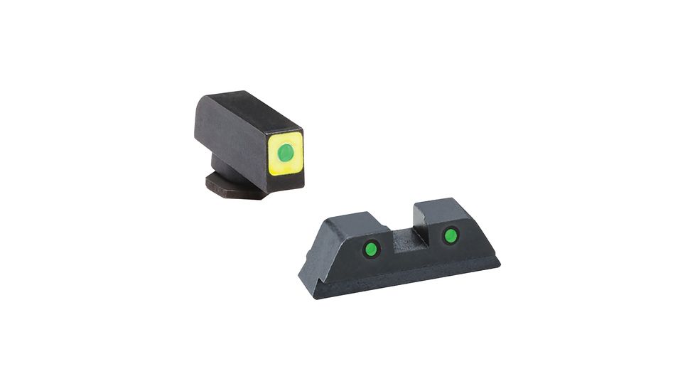 Ameriglo CAP LE Tritium Green Night Sight Set Compatible with Glock 42/43