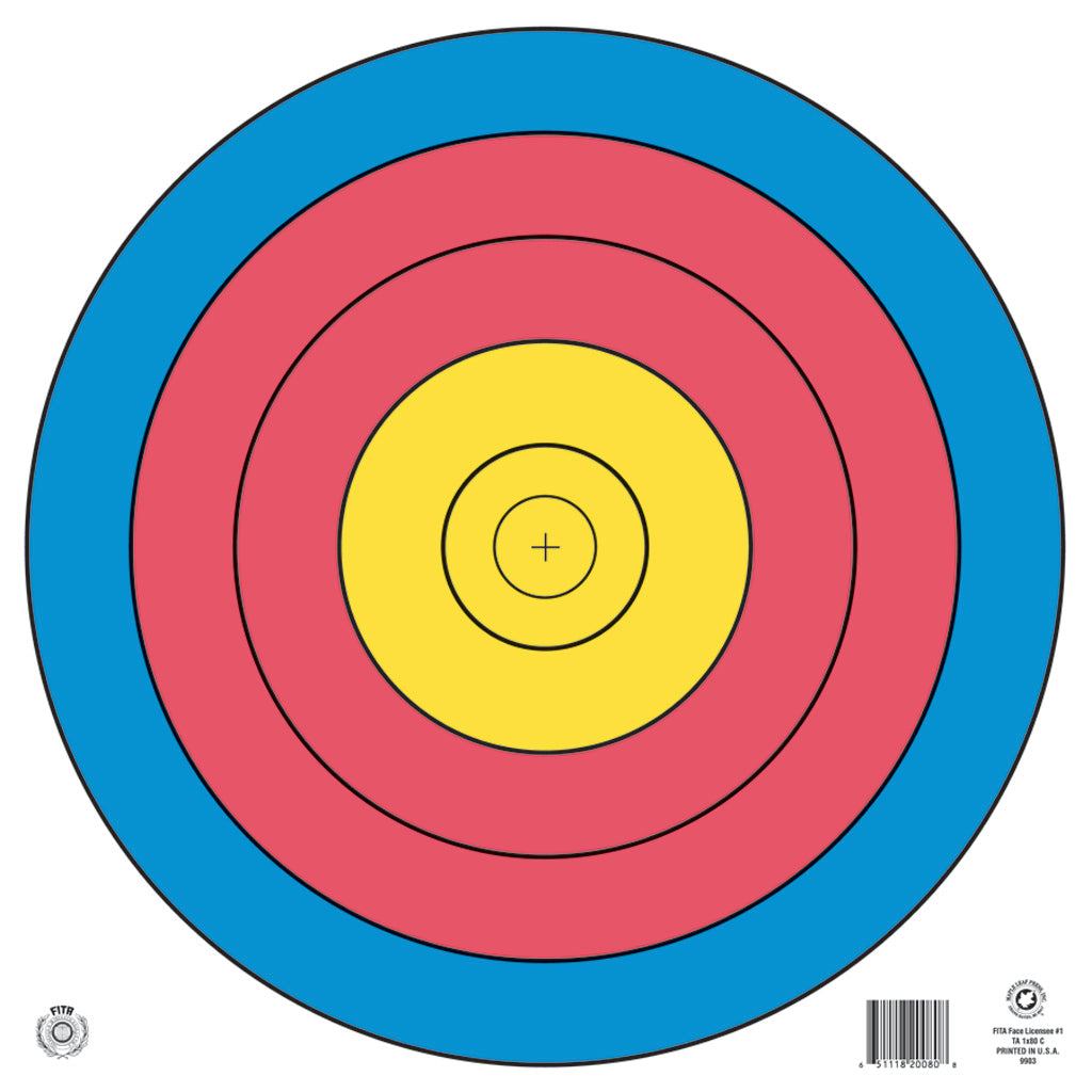 Maple Leaf FITA 5-Ring Target Face 80 cm. 16.5x16.5 in.