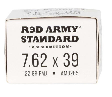 Red Army Standard Boat Tail 7.62x39mm 122 grain Full Metal Jacket Boat Tail ammunition