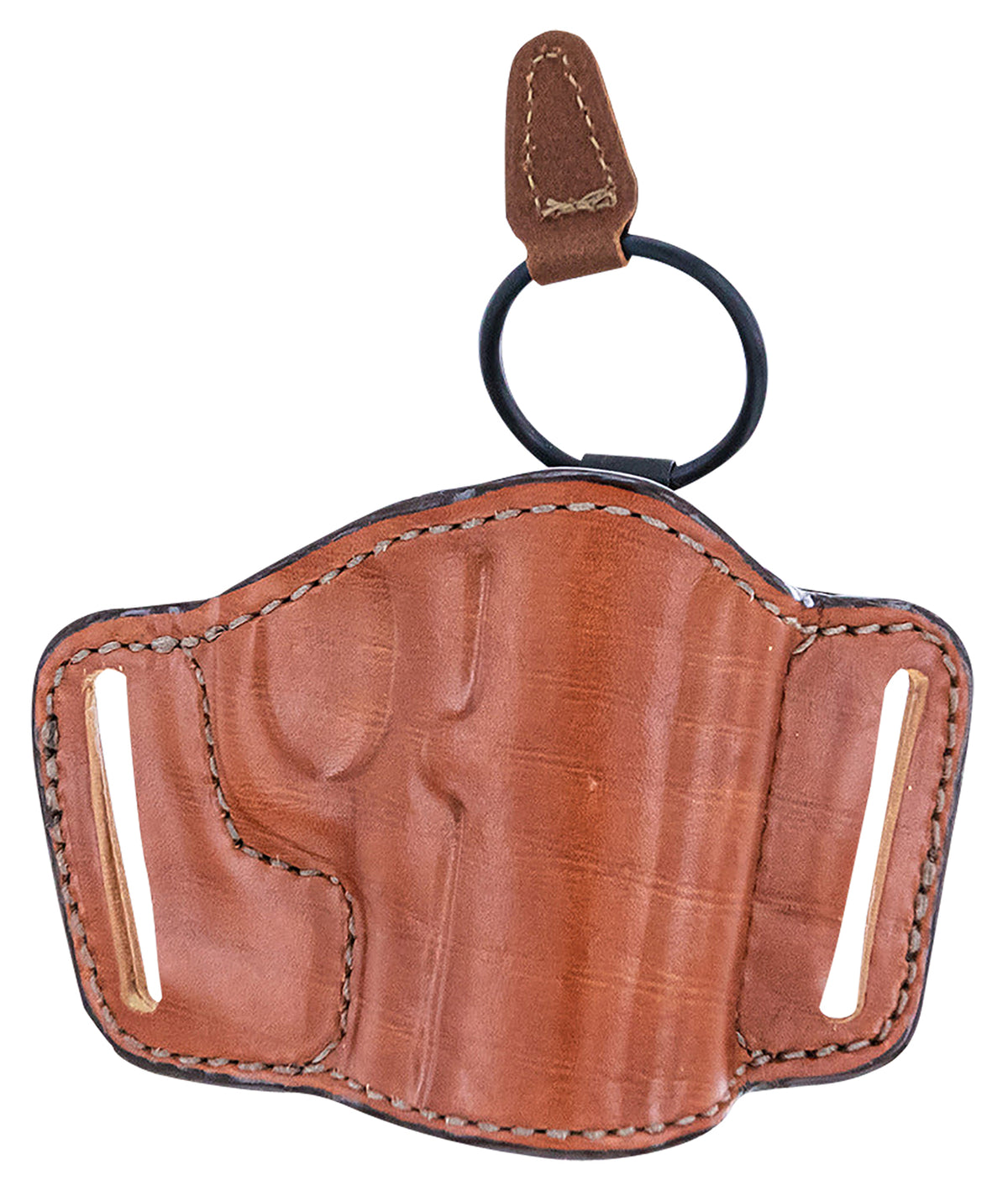 Bianchi 105 Minimalist Leather OWB Holster Size 13/15 Tan Belt Slide Compatible with Sig P226/Glock 19 Right Hand