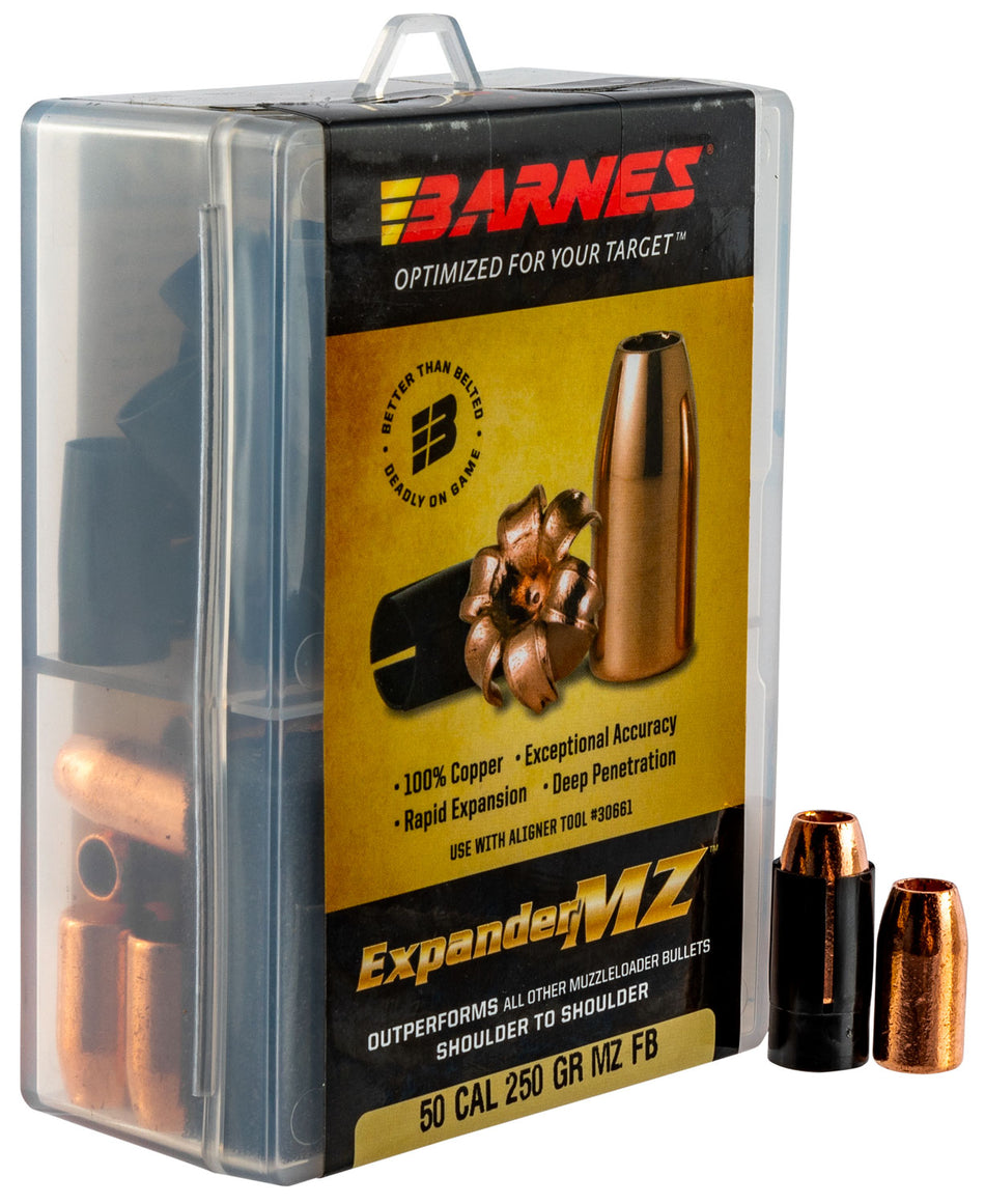 Barnes Bullets Expander MZ Muzzleloader .50 Cal 250gr Hollow Point Bullets 24/Box
