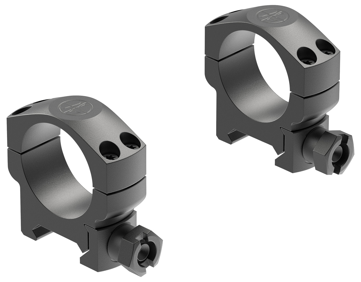 Leupold 61049 Mark 4 30mm Matte Black Medium Cross-Slot Rings