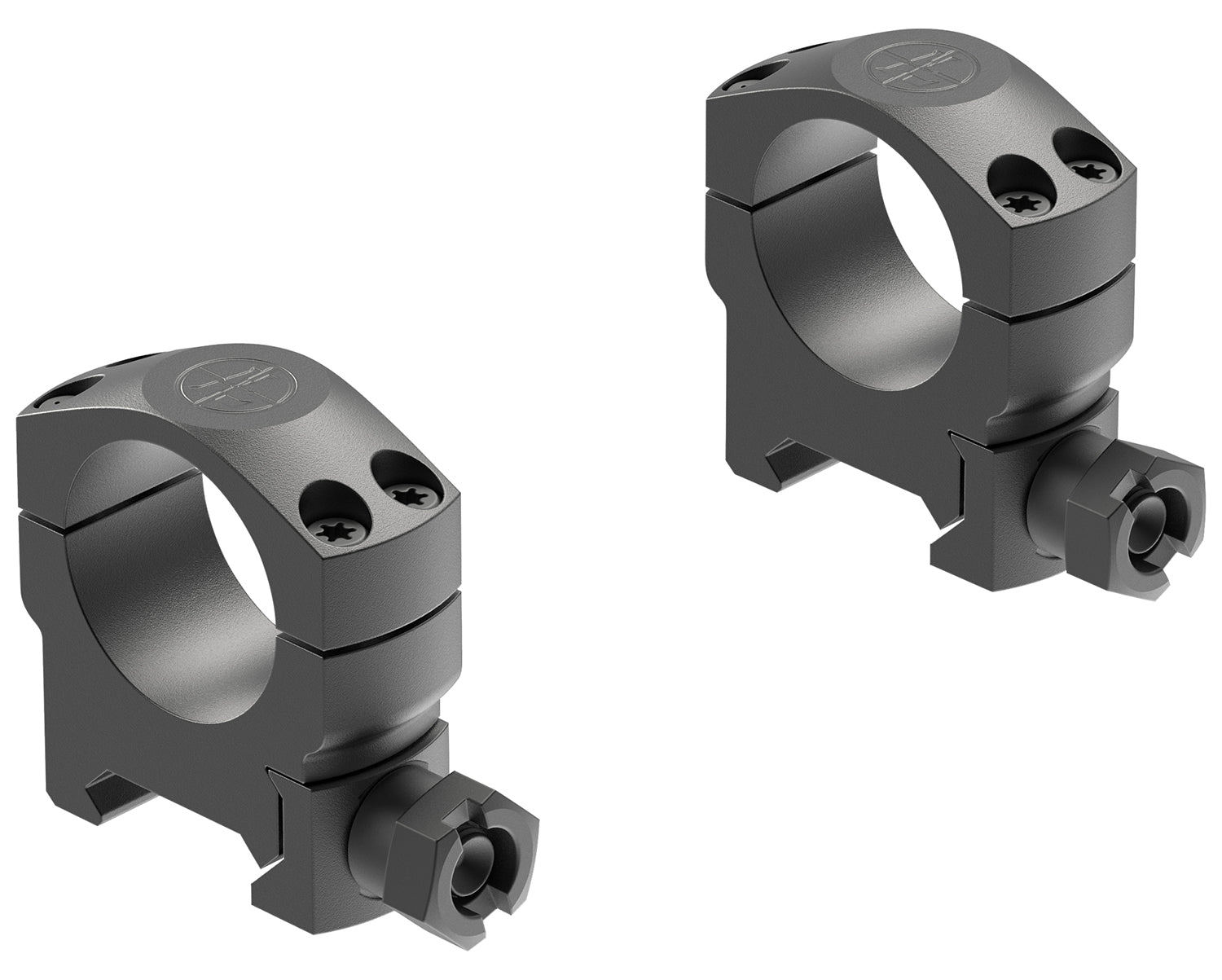 Leupold 60595 Mark 4 1 Inch Matte Black Medium Cross-Slot Scope Rings