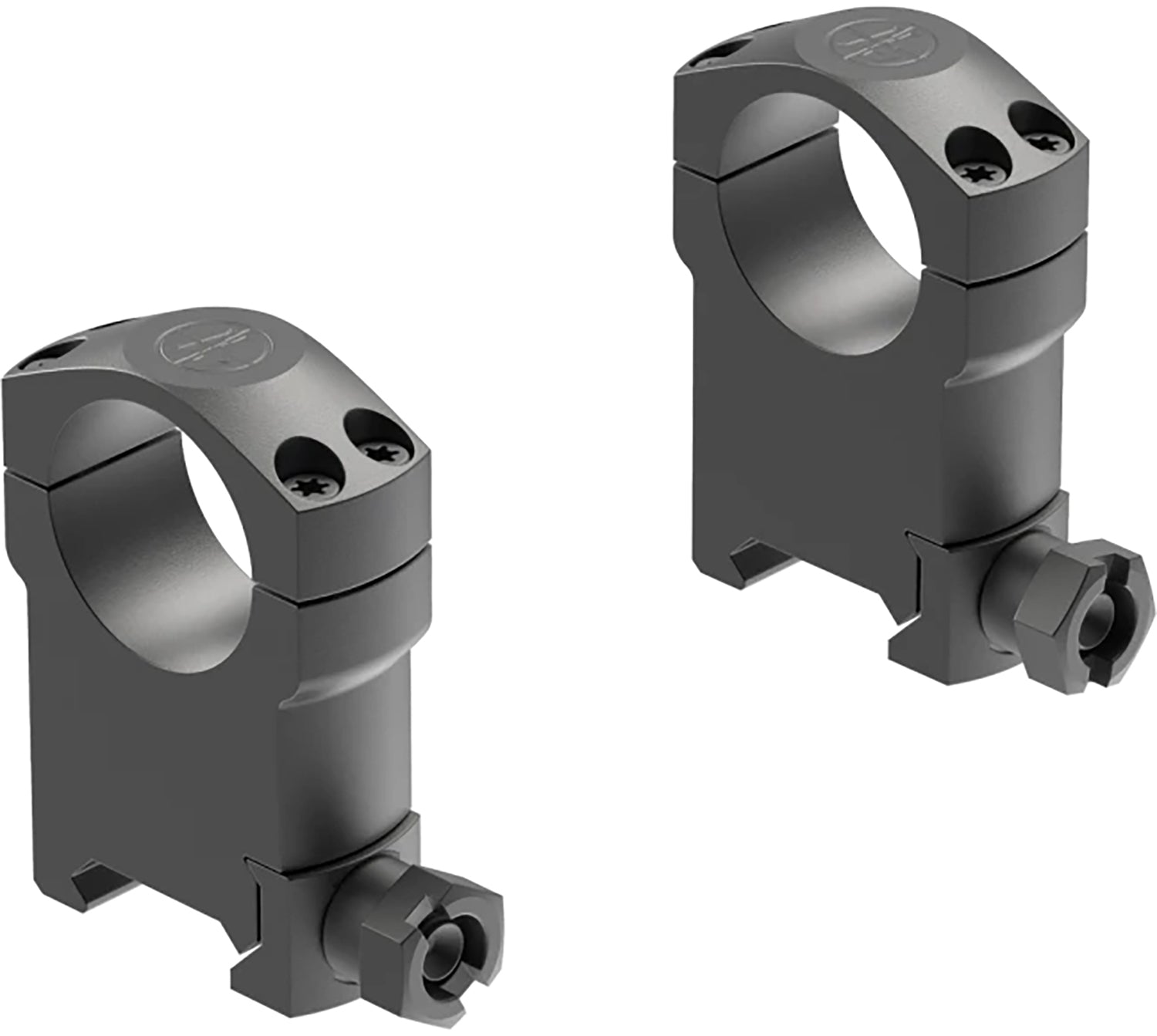Leupold 60019 Mark 4 1 Inch Matte Black Super High Cross-Slot Scope Rings